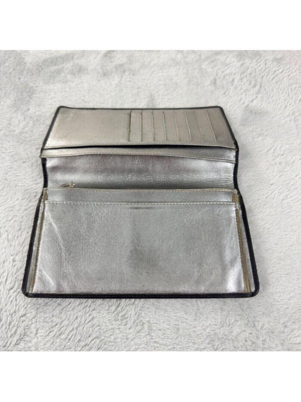 Chanel Black Leather Bifold Wallet Embroidered - Picture 4 of 16